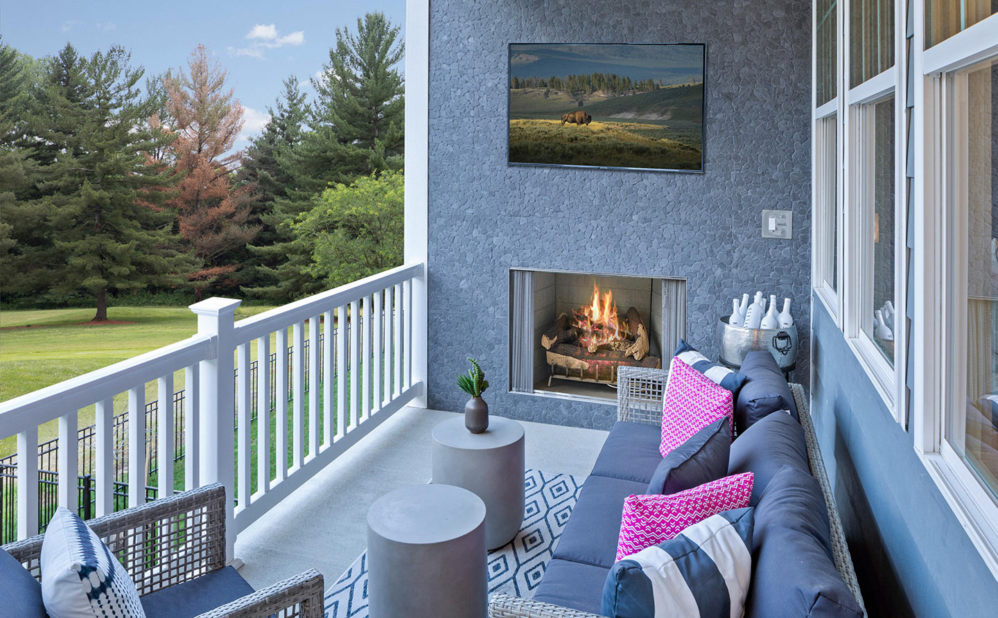 Patio / balcony at Woods View