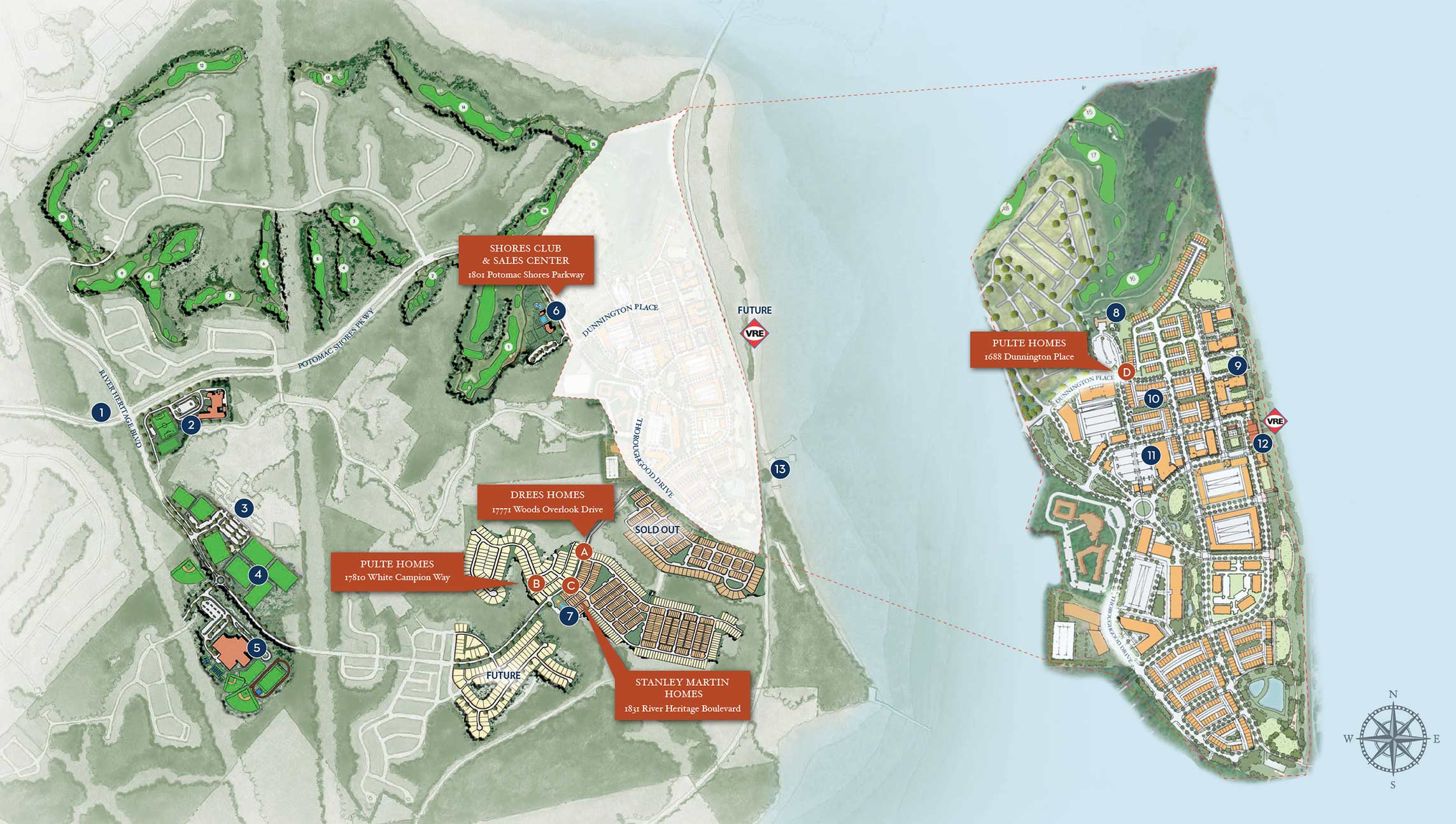 Potomac Shores master plan map