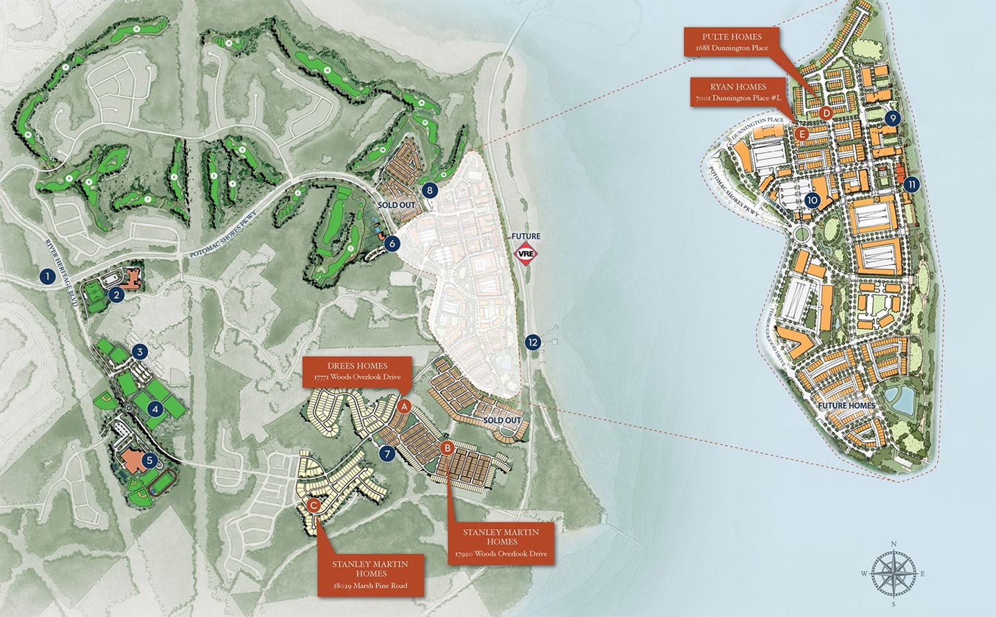 Potomac Shores Master Plan Map